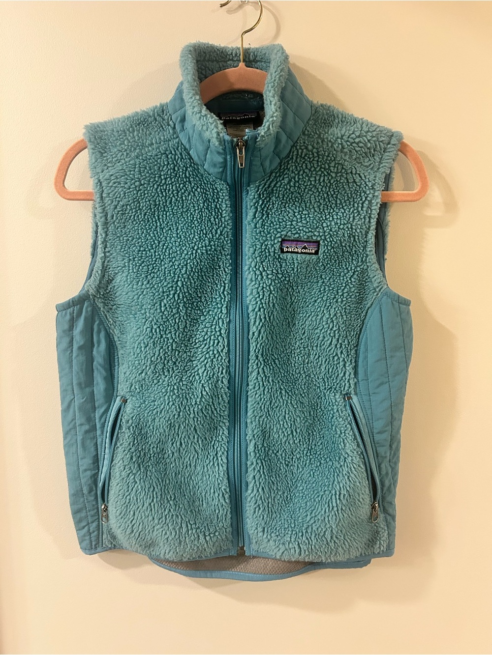 Patagonia Women’s  Teal Sherpa Fleece Vest
